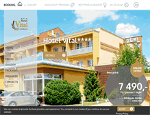Tablet Screenshot of hotelvital.hu
